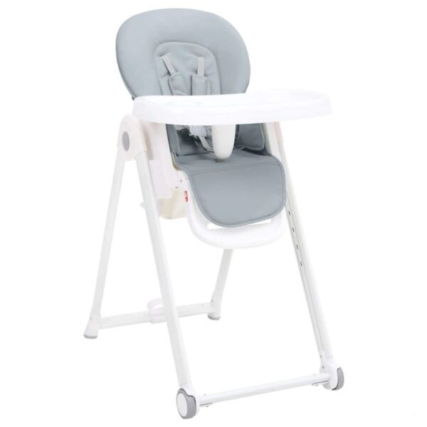 Klassisches DesignMöbel - Grau Baby-Hochstuhl Hellgrau Aluminium - Gewicht：10