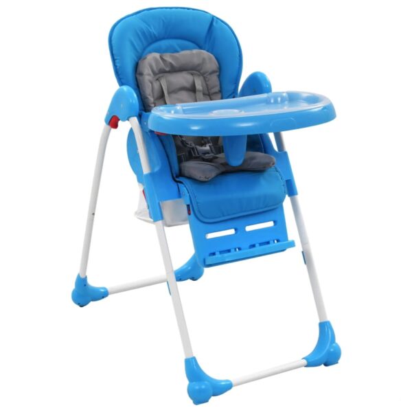 MARKET Kinderstühle Schlichte Baby-Hochstuhl Blau und Grau - Gewicht: 8